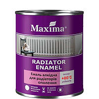 Эмаль алкидная для радиаторов отопления "Radiator enamel" Maxima - 0,7 кг, белый глянцевый