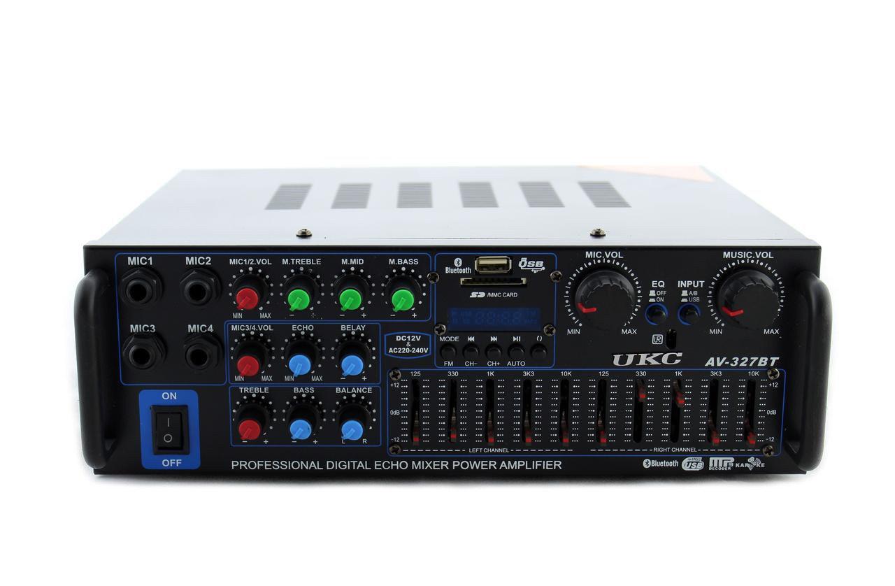 Підсилювач звуку і музики UKC AV-326BT 3295, з караоке (SH010063), фото 1