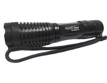 Світлодіодний ліхтар X-Balog Police BL-Q8837-T6, акумулятор, зарядний пристрій, чорний S