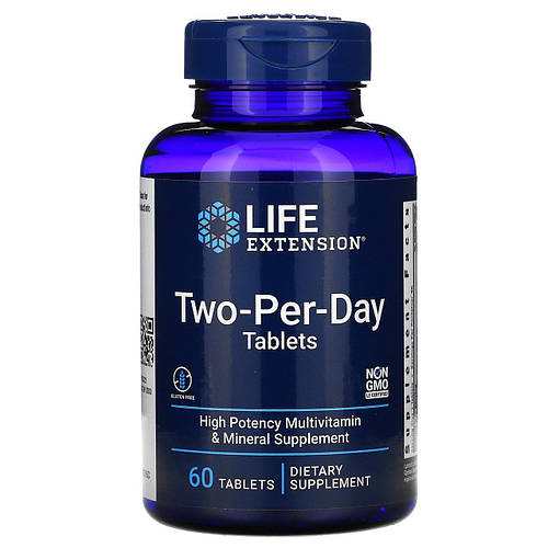 Купить Life Extension, Two-Per-Day Tablets, 60 Tablets, цена 543 грн ...