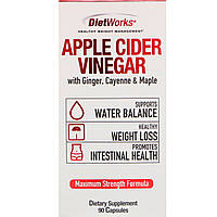 DietWorks, Apple Cider Vinegar, 90 Capsules