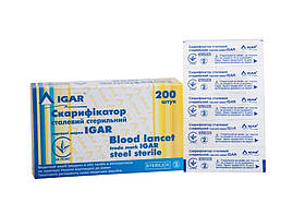Скарифікатори сталеві стерильні IGAR 200 шт.