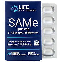 Life Extension, SAMe, 400 mg, 60 Enteric Coated Tablets