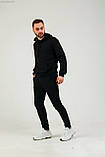 Чоловічий чорний спортивний костюм базовий Туреччина, фото 4