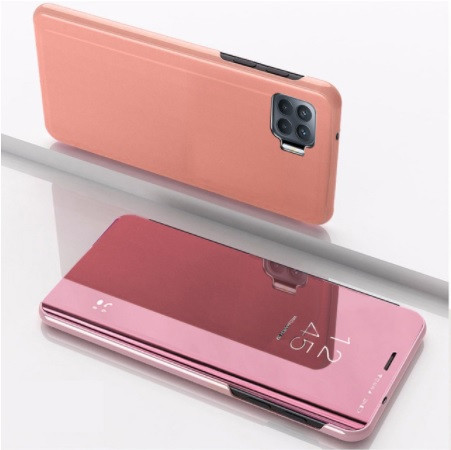 Чохол Mirror для Oppo Reno 4 Lite книжка Дзеркальна Рожевий