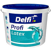 Краска латексная акриловая для внутренних работ "Profi Latex" Delfi - 7 кг, белый матовый