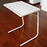Переносний складаний столик трансформер Table Mate 2 багатофункціональний приліжковий маленький, фото 2