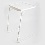 Переносний складаний столик трансформер Table Mate 2 багатофункціональний приліжковий маленький, фото 5