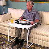 Переносний складаний столик трансформер Table Mate 2 багатофункціональний приліжковий маленький, фото 9