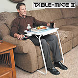 Переносний складаний столик трансформер Table Mate 2 багатофункціональний приліжковий маленький, фото 10