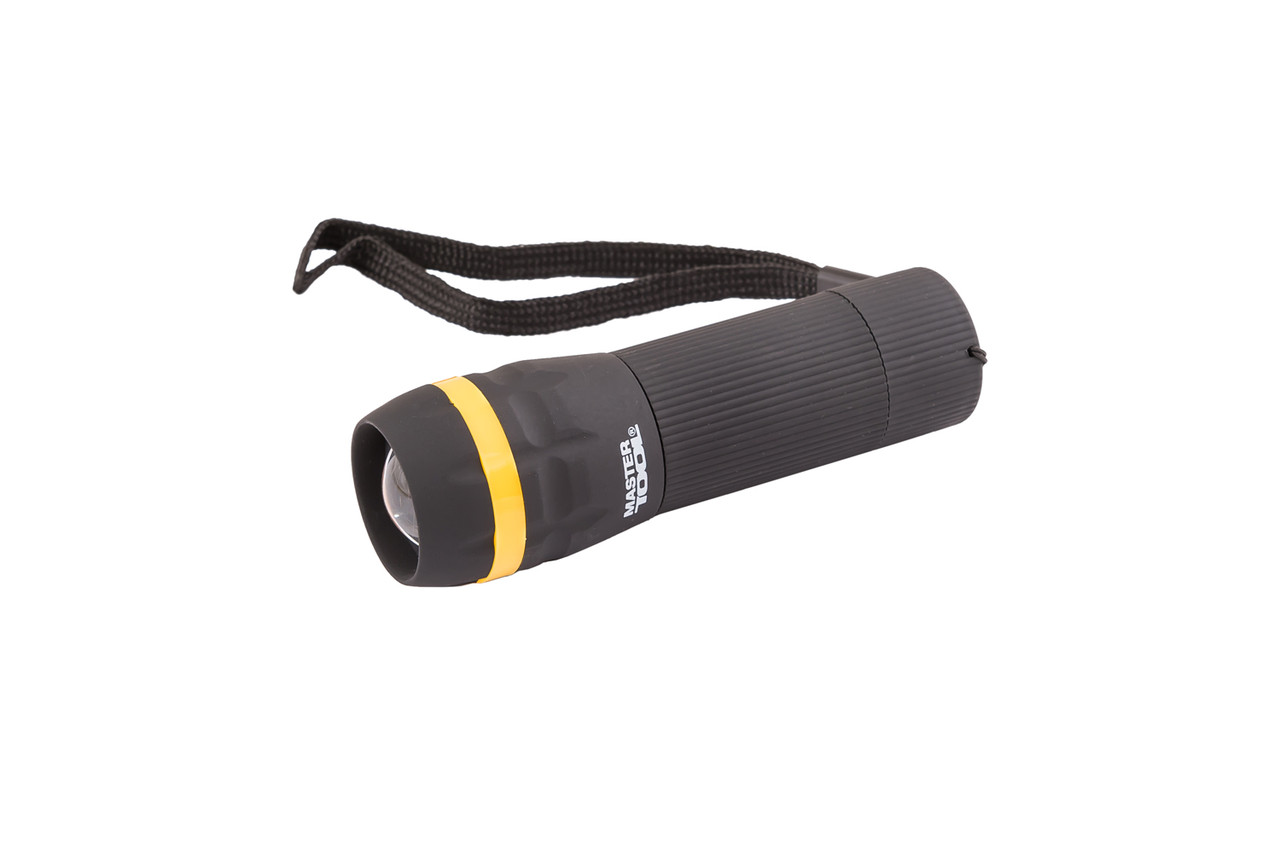Ліхтар із регулюванням фокуса MASTERTOOL 103х31 мм LED 3xAAA ABS 94-0801, фото 1