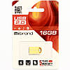 Маленька флешка для магнітоли Mibrand USB2.0 lynx 16GB Gold, фото 3