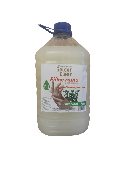 Антибактеріальне рідке мило для рук 5 л евкаліпт Golden Clean