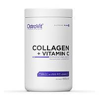 Для суглобів і зв'язок OstroVit Collagen + Vitamin C 400 g pure