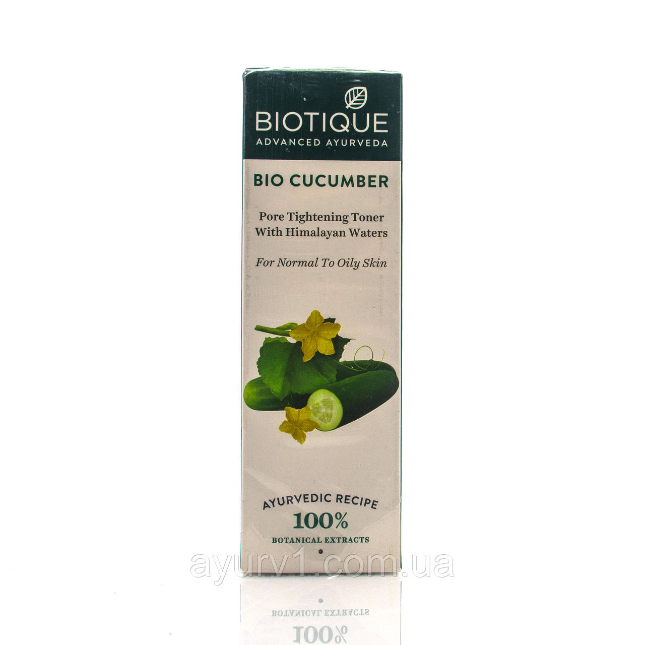 Тонік Огірковий Біотик Bio Cucumber Biotique 120 мл звужує пори
