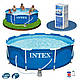 Басейн каркасний Intex 28202 фільтр-насос 1250 л/год. з підстилкою 58001, фото 2