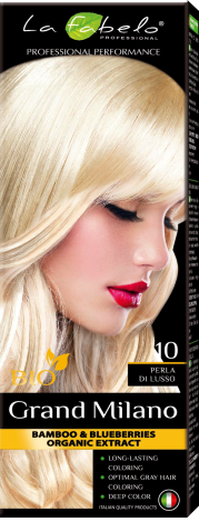Крем-фарба для волосся La Fabelo Professional тон 10 "Перлинний Платиновий Блонд" Італія 100 ml
