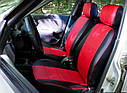 Чохли на сидіння Сузукі СХ4 (Suzuki SX4) модельні MAX-N з екошкіри Чорно-червоний, фото 4