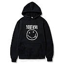 Чорне худі Nirvana logo | стильна толстовка, фото 3