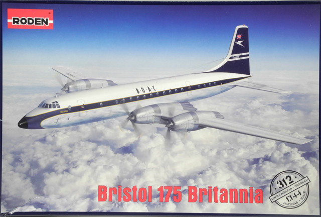 Пластикова модель 1/144 Roden 312 британський пасажирський авіалайнер Bristol 175 Britannia
