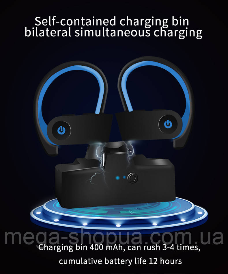 Вакуумні навушники та гарнітура бездротові Bluetooth блютуз AS6P для телефону смартфона