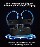 Вакуумні навушники та гарнітура бездротові Bluetooth блютуз AS6W для телефону смартфона