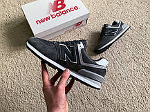 Чоловічі кросівки New Balance 574 сірі з білим, фото 2