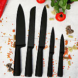 Набір кухонних ножів на підставці 8 предметів Edenberg EB-920 з неіржавкої сталі з підставкою, фото 2