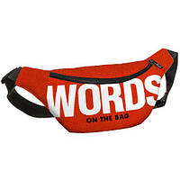 Сумка бананка BUMBAG Words on the bag