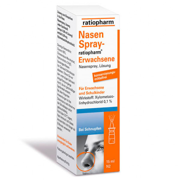 Спрей от насморка Nasenspray Ratiopharm 10 мл RatioPharm, фото 1