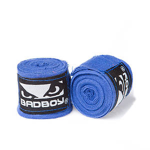 Бинт боксерський BadBoy пара синій 3м