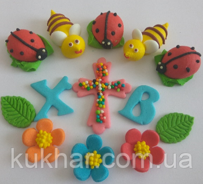 Прикраси на паску "Набір №4 (Бедрики та бджілки)", фото 1