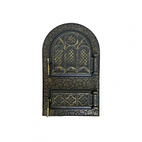 Дверцята пічні, для барбекю "Чорна арка" 535х330мм. Дверцята для кухні