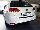 Пластикова накладка заднього бампера для Volkswagen Golf VII Variant 2013-2017, фото 4