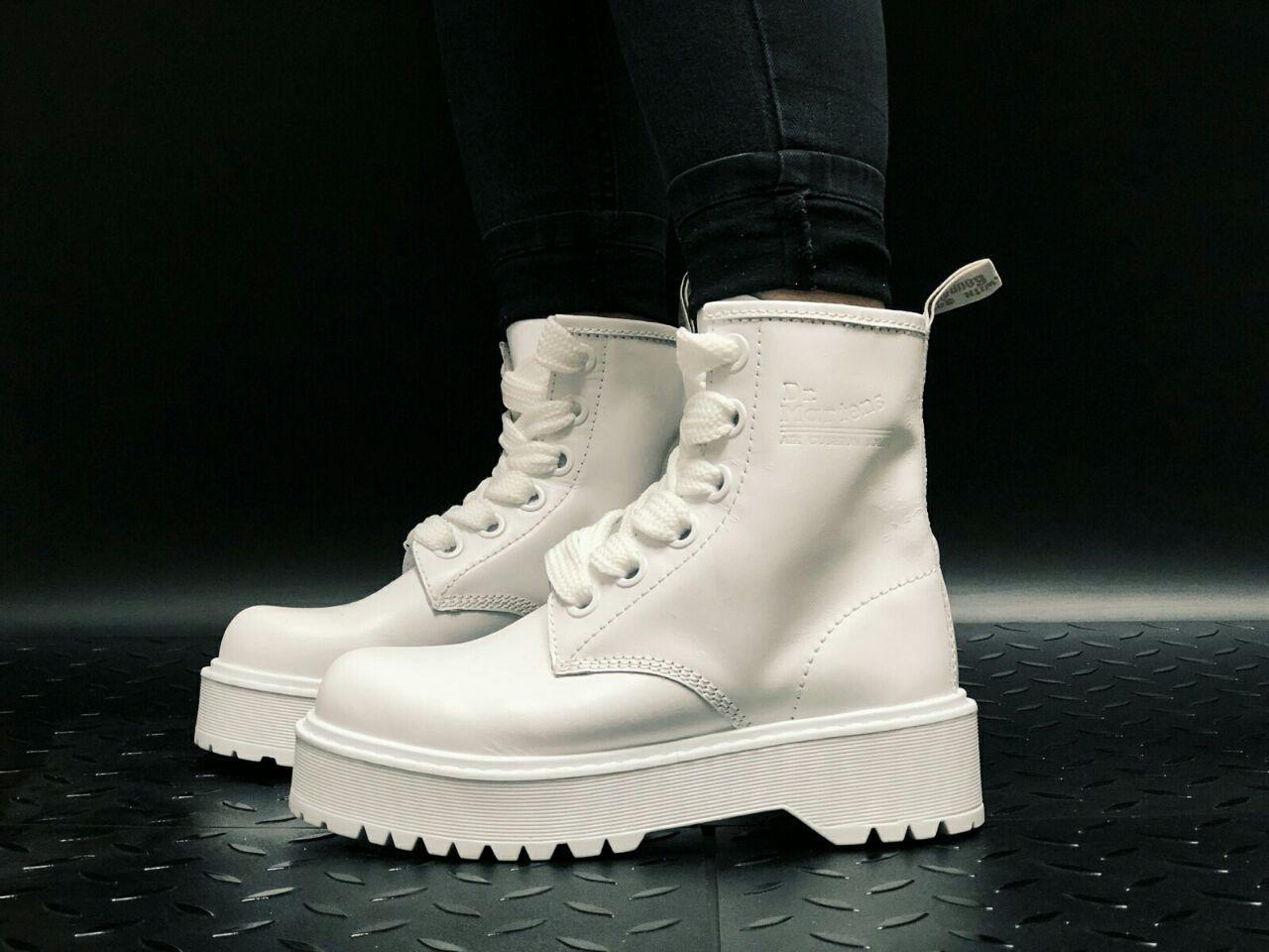 Жіночі білі Черевики Dr.Martens MOLLY