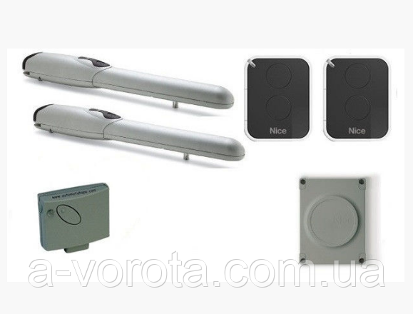 Nice Wingo KCE / W автоматика для розпашних воріт (стулка до 2м)