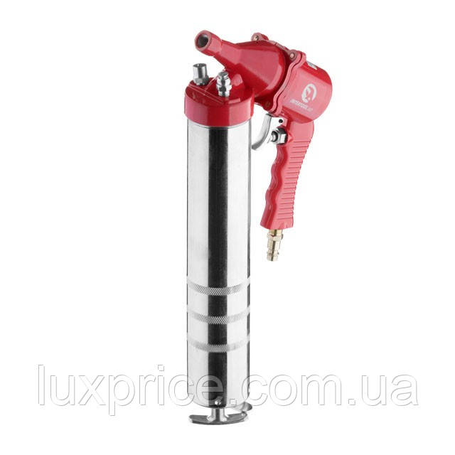 Пістолет для видавлювання змазки пневматичний + дві насадки INTERTOOL PT-0607   Luxprice