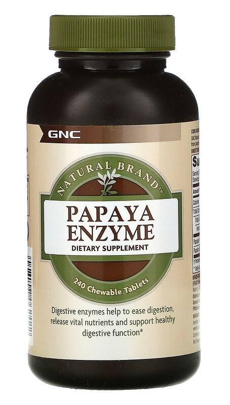 GNC Papaya Enzyme 240 chewable tabs - фото 1 - id-p629735243