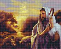Набір для алмазної мозаїки "Ісус добрий пастир" 40х50см SP015