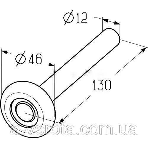 Alutech R-130-12-G ролик ходовий для секційних воріт