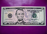 США 5 американських доларів 2009 рік L12 — Сан-Франциско, фото 5