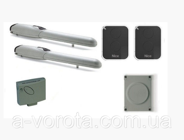 Nice Wingo 3524 KCE автоматика для розпашних воріт(стулка до 3.5 м)