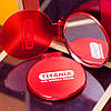 Дзеркало косметичне кишенькове червоне (6 см) у сумочку TITANIA art.1505L