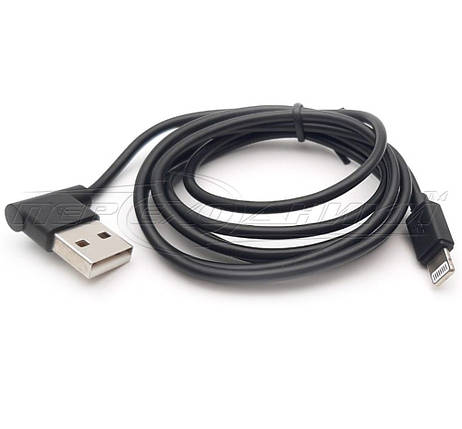 Кабель USB 2.0 (добра якість) кутовий to Lightning, 1 м, фото 1