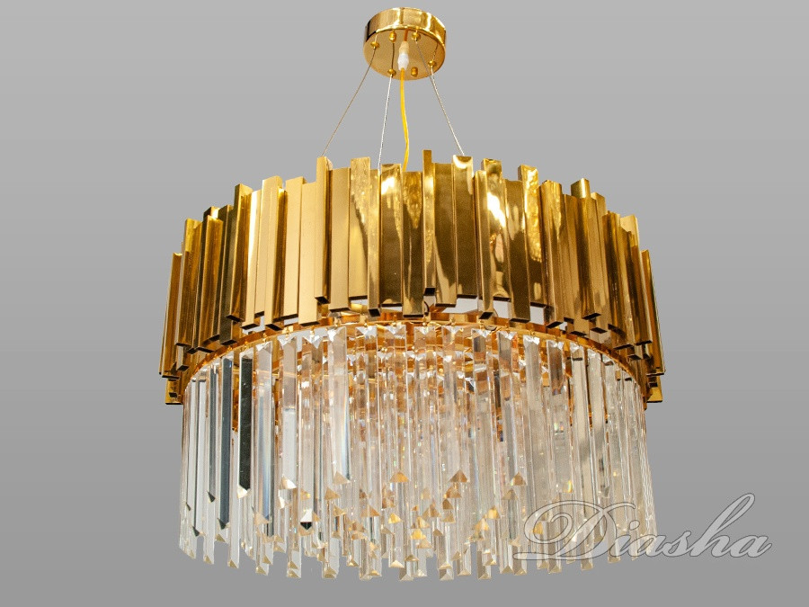 Велика сучасна кришталева люстра 901-800G, фото 1