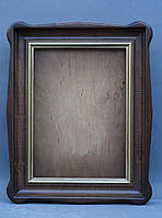 Фігурний кіот для ікони з внутрішньою дерев'яною рамою., фото 3