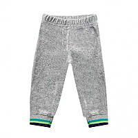 Дитячі велюрові штани для хлопчика, сірий меланж (115472-1, 115473), Smil (Смил) 80 р. Сірий