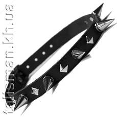 Нашийник OKB-100 з шипами і ромбами