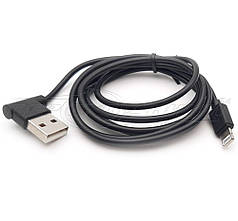 Кабель USB 2.0 (добра якість) кутовий to Lightning, 1 м