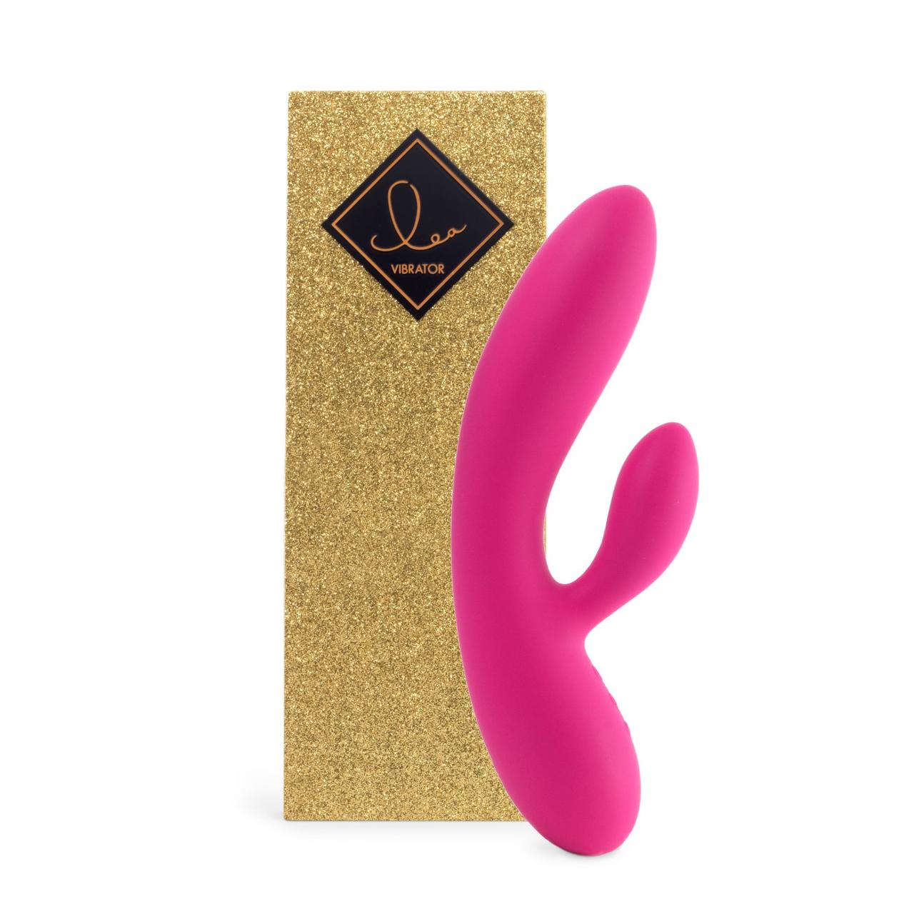 Гнучкий вібратор кролик з двома моторами FeelzToys Lea Rabbit Vibrator Rubine Red 18+